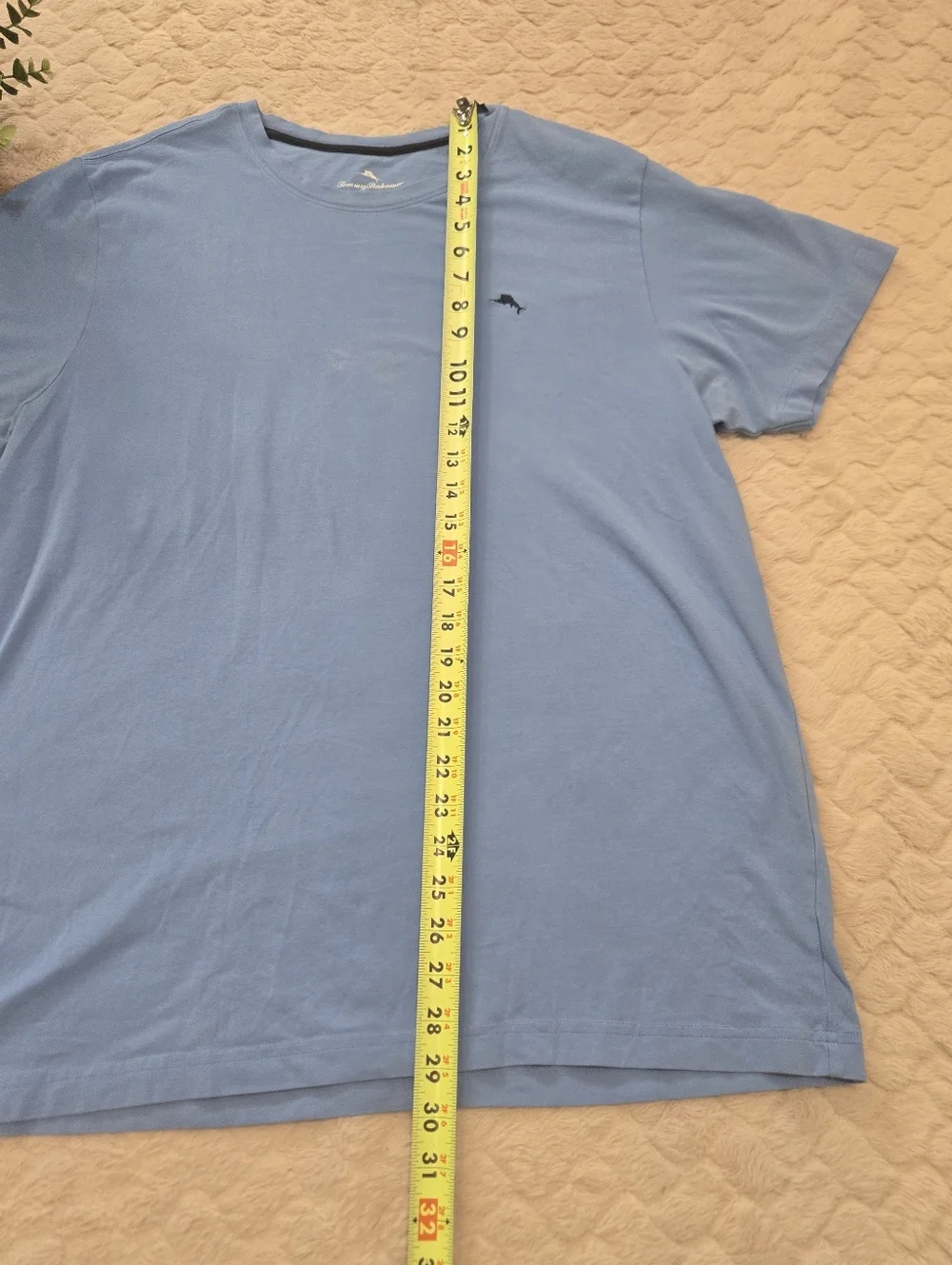 Tommy Bahama Blue Short-Sleeve Crew Neck T-Shirt, Size Large